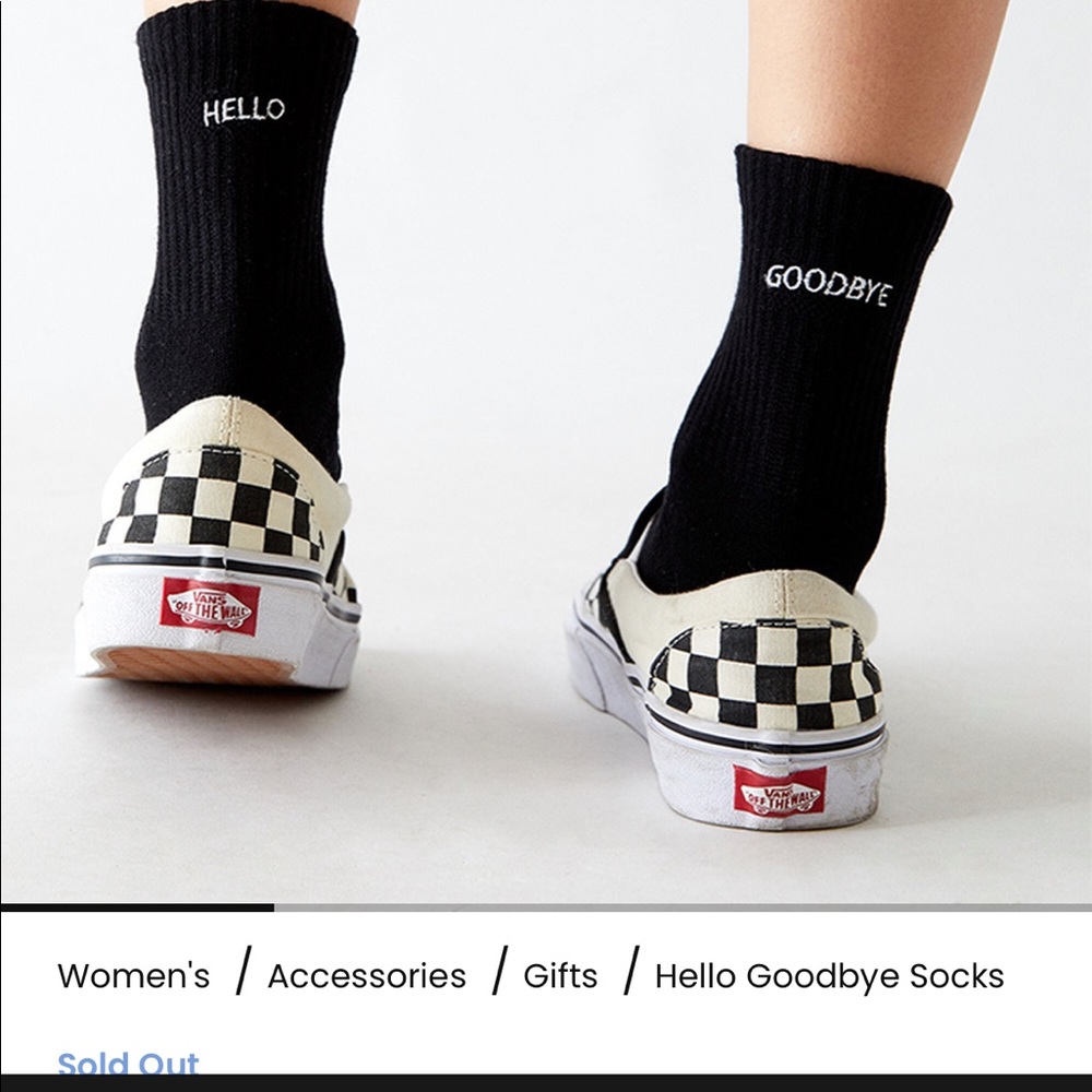 Hello goodbye socks